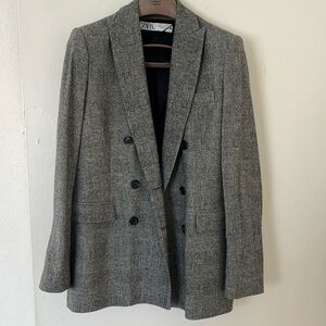 Zara wool blazer coat jacket size small